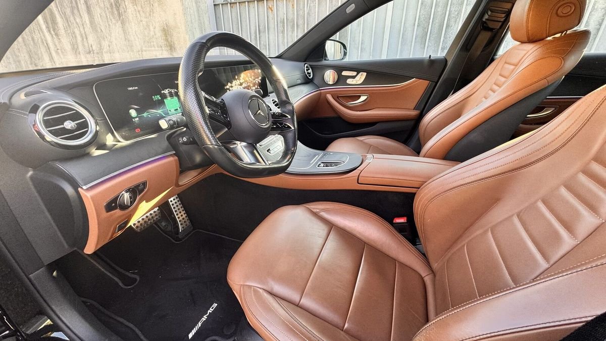 Intérieur cuir de la Mercedes Classe E